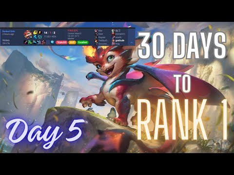 30 DAYS TO RANK 1 - Day 5 Challenger Smolder vs a hard lane