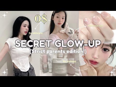 Secret glow up guide | strict parents edition with ZERO DOLLAR *requested video* ✨💗