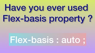 Find out about flex-basis property in CSS  #coding #programming #css 