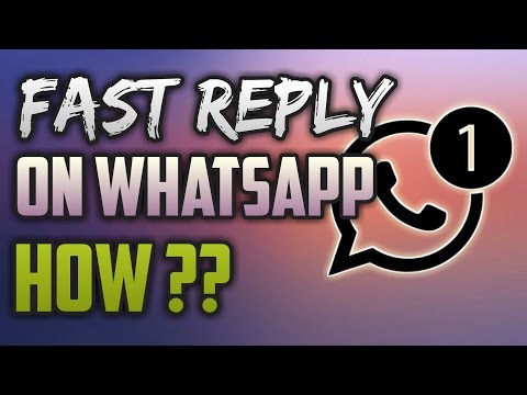 How to Reply on Whatsapp instantly