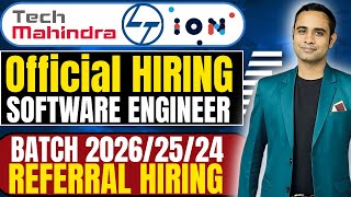 Finally TechMahindra, L&T, ION - official hiring | Superset Hiring | Batch 2026/25/24