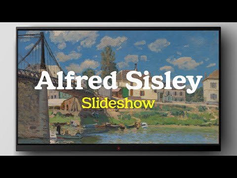 TV Art Slideshow | Alfred Sisley | 1 Hour | No Music | 명화 슬라이드 | 회화 | 미술 | 명화감상 | 더프레임tv