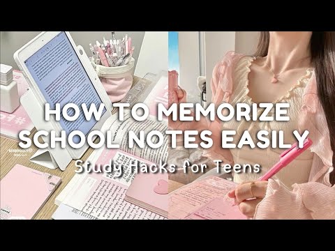 How to MEMORIZE SCHOOL NOTES Easily