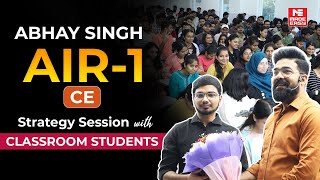 Classroom Session by GATE 2025 AIR-1 | CE | Abhay Singh | Preparation Strategy for GATE 2026 Exam