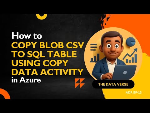 How to copy data from Blob CSV to SQL Table using Copy Data Activity #azuredatafactory #azure