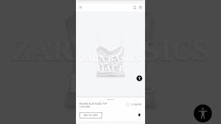 Zara spring basics haul #shorts