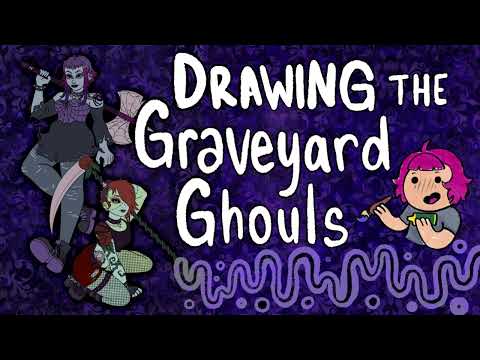 Drawing the Graveyard Ghouls on Procreate
