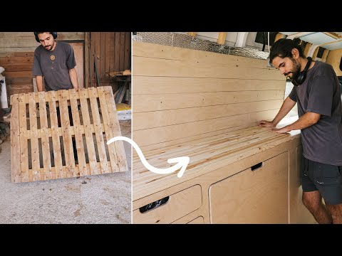 Building an Off-Grid Van With Old Pallets | Ep.6