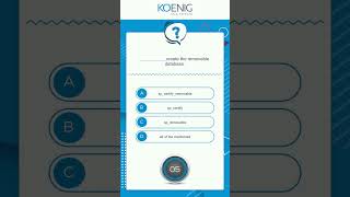 Learn 20762C: Developing SQL 2016 Databases online | Koenig Solutions
