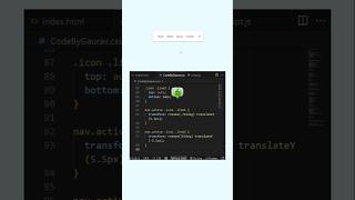 ✨Animated Navigation Bar UI  | HTML CSS