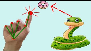 Snake Game Based On Open-cv And Python Using libraries (Mediapipe and Cvzone )