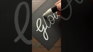 Writing “GLOW” in Neon Colors ✍️✨ | Oddly Satisfying ASMR