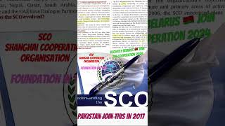 Understanding the Shanghai Cooperation Organization (SCO)  #summit2024 #css2025 #mpt2025 #upsc