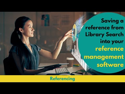 Saving a reference from Library Search into your reference management software