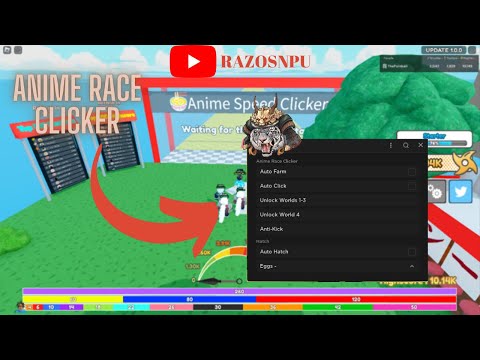 🍜 Anime Race Clicker op shuriken Farm [AUTO finish, Auto egg, Auto Money Moree]