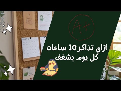 ازاي نذاكر عشر ساعات كل يوم من غير ما نفقد الشغف؟!