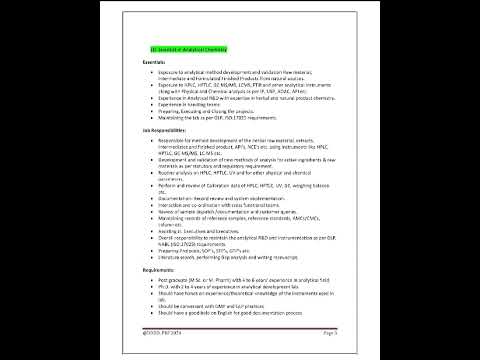 Job as Scientist in Patanjali Research India