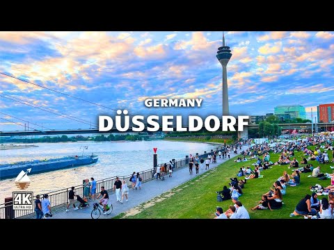 Düsseldorf, Germany | 4k HDR Walking Tour Through the Heart of the City