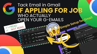 Track Email Opens in Gmail | Job Application Follow-up Hack | Skill Stack