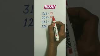 Puzzle #funwithmath #logicalreasoning #mathslogic #maths #logicalmathspuzzle #shorts