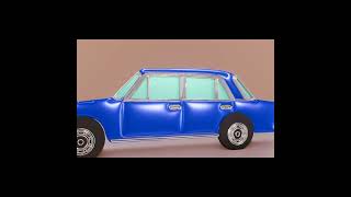 Flat Design 3D Models of VAZ & Moskvich Cars - Collectible Badges