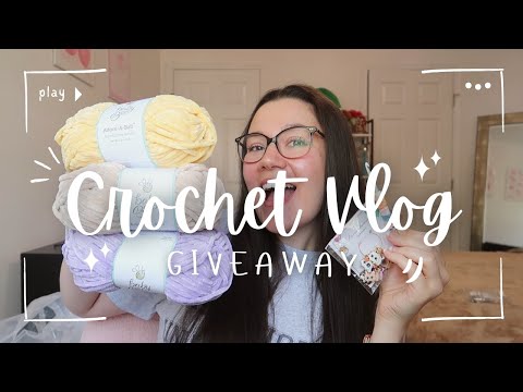 CROCHET VLOG 🧶 A DAY IN THE LIFE OF A SMALL BUSINESS OWNER ✨ GIVEAWAY 💌