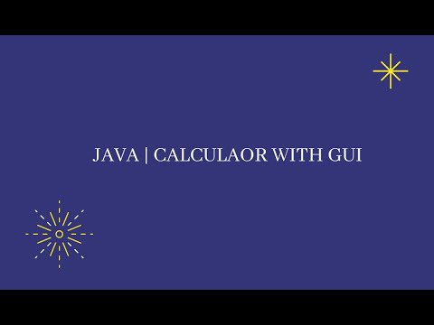 JAVA Calculator with GUI