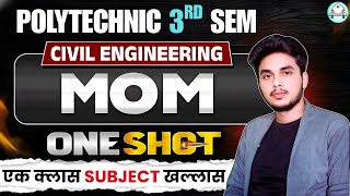 🔥MOM (Mechanics of Material ) | Complete One Shot ||Polytechnic 3rd SEM || By- Ashwini sir