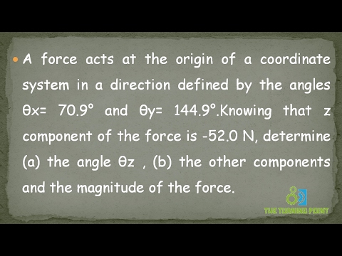 Spatial Force System Problem 1