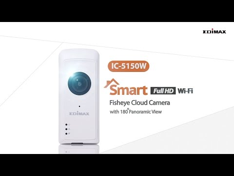 Edimax IC-5150W :  Smart Full HD Wi-Fi Fisheye Cloud Camera with 180-Degree Panoramic View