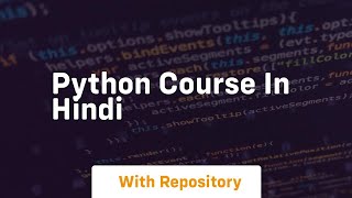 python course in hindi