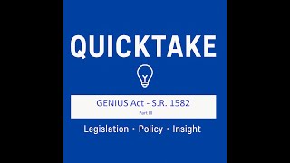 Howards QuickTake: GENIUS Act Part III