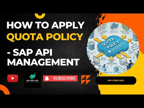 How to Apply the Quota Policy in SAP API Management | InfoStreetBuzz