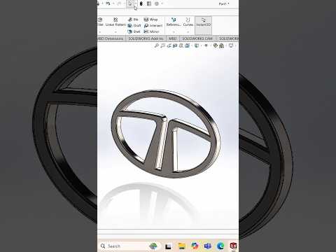 TATA Motor Logo 🔥 #ytshorts #shortvideo #shortsfeed #shorts #solidworks #solidcadinnovators #cad