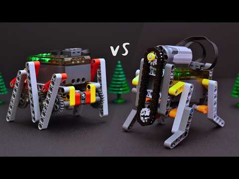 4 vs 6 Legs Tests: LEGO Technic Walking Robots