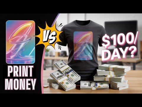 AI Art Selling SECRETS vs Print-on-Demand: Best Places to Sell & $100/Day Test