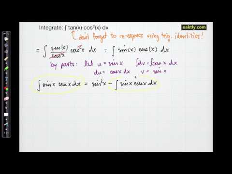 Integration of trig. expressions (1)