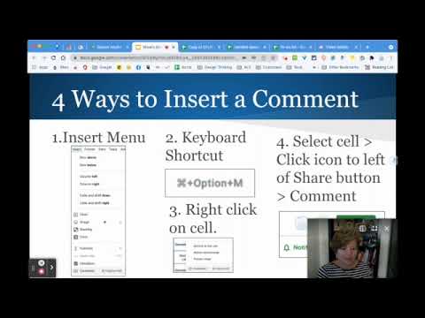 Google Sheets Beginner Part 2: Using Comments to Collaborate
