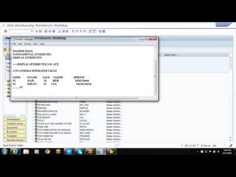 Master Data Loading for Automatic Creation of Source System & Flat File creation in SAP-BI/BW
