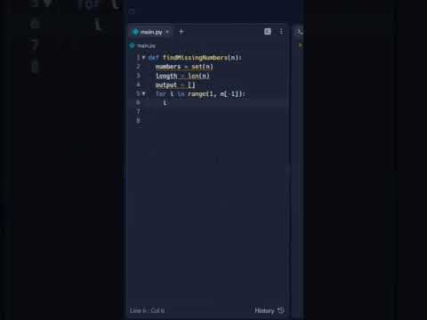 #33 Find Missing Number using Python #100daysofcode with #python #100 #shots