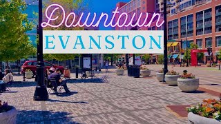 4K Chicago Walking Vlog | Downtown Evanston | Evanston, Illinois 2024 | Virtual Walking Tour