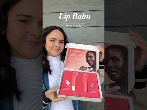 Lips soft, hydrated, and transformed in one step 💄 with Peach and Lily lip balm 💕 #lipmakeup