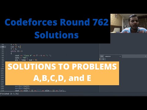 Codeforces Round 762(Div-3) Solutions || Problems A,B,C,D, and E