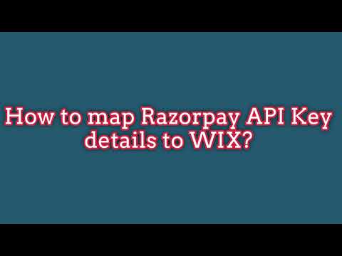 How to integrate Razorpay with Wix?