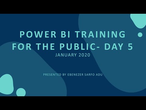 PowerBi Training - Day 5