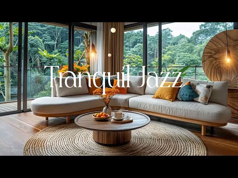 Enjoy Jazz in a Peaceful House in the Forest 4K | Smooth Jazz Piano Music for Relaxation & Calm 🎹🌲