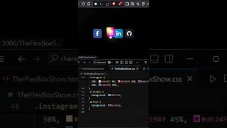 Insane 3D Social Icons Hover Animation! 🔥 | TheFlexBoxShow | #shorts #theflexboxshow #html #css