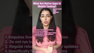 What Is Native App In Mobile Testing? #testing #softwaretesting #mobiletesting #testers