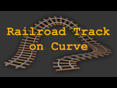 How to make a procedural Railroad Track in Blender