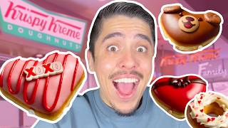 I Tried Every NEW Krispy Kreme Valentine’s Donut! 🍩💘